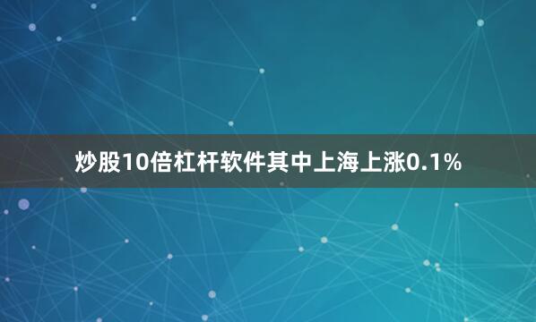 炒股10倍杠杆软件其中上海上涨0.1%